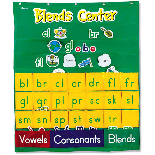 [EDU 2247] 블렌즈 센터 포켓차트 Blends Center Pocket Chart / 알파벳과 영어단어학습 차트 / 영어학습교구