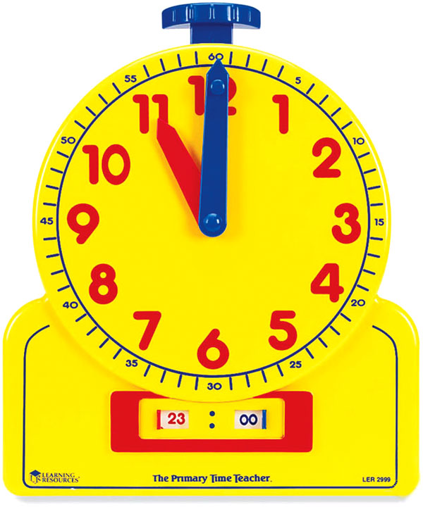 [EDU 2994] 시간학습기 소형 12시 / 아날로그와 디지털 겸용 시계