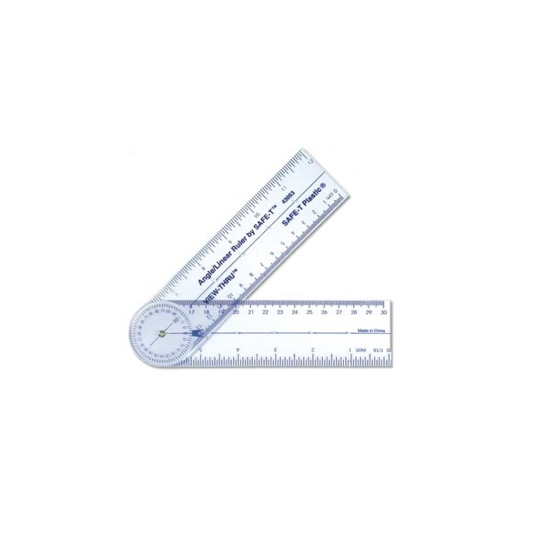 [EDS43054] 접자 *최소수량 5개 / 각도기형 자 / 안전 각도기 / 막대자 / Safe-T Angle/Linear Ruler