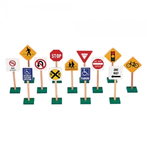 [역할놀이교구] 교통표지판 13종세트/ 놀이로 배우는 교통안전 / 교통안전 규칙을 알고 지키며 안전하게 생활해요~!