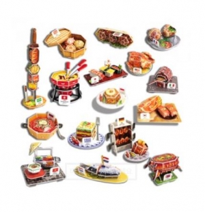 [세계문화여행] 세계의 전통음식 1 (16종) / 만들면서 공부하는 한국사 / 3D 세계문화퍼즐 / 입체세계문화퍼즐