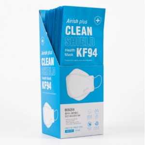 [위생용품] 에어리쉬 KF94 마스크 (대형, 20매) 개별포장 / 식약처허가 / 보건용 마스크 / 3D 입체디자인