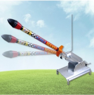KT 과녁에어로켓 발사대 -3 (대회용) / 경진대회용 발사대와 로켓 / 버튼식 발사장치 / 간단한 발사각도 조절 (*발펌프 별매)