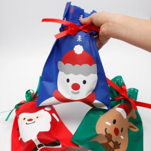 크리스마스 선물 주머니(3개) *5개 / 산타·눈사람·루돌프 선물주머니