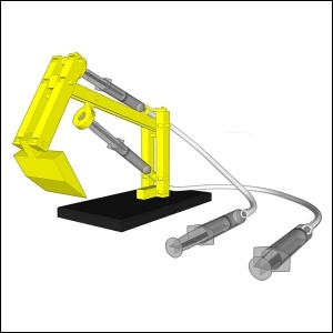 뉴 제2관절 로봇팔 포크레인 만들기 3개 / 로봇 관절 포클레인 / 파스칼의 원리와 링크장치 응용