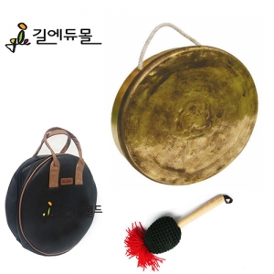 한울림국악기 연주용 방짜징 (구성: 징+징채+고급케이스+품질보증서)