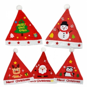 크리스마스 펠트모자 (5종 택1) -트리,눈사람,루돌프,펭귄,산타 *최소수량 10개 (혼합선택 가능) / 크리스마스소품